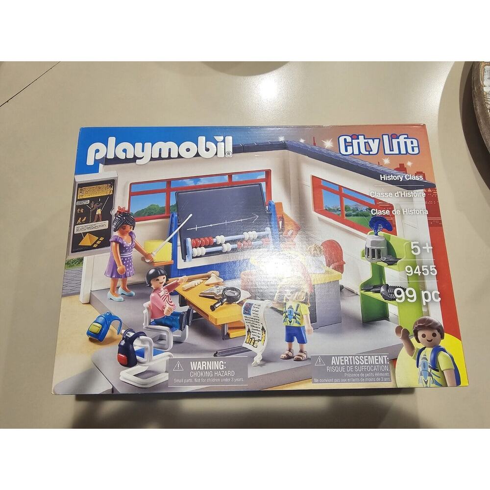 Playmobil City Life History Class 9455 Sealed 99 Pc Ages 5+